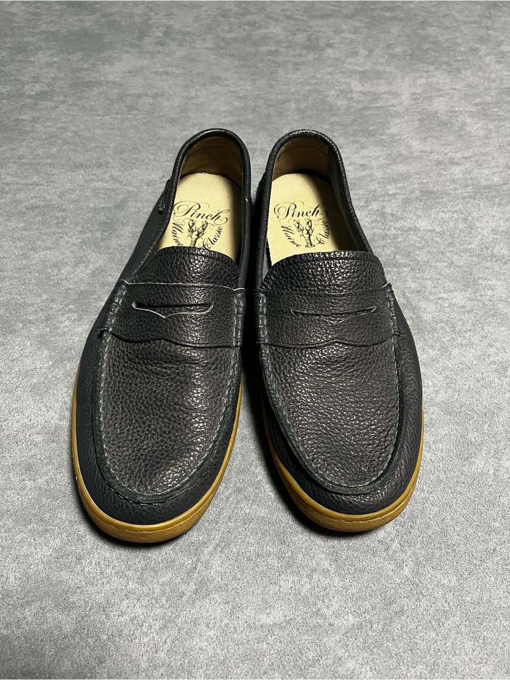 Cole Haan Penny Loafers Men Size 9 Nantucket Blue Leather Slip On Casual Shoes